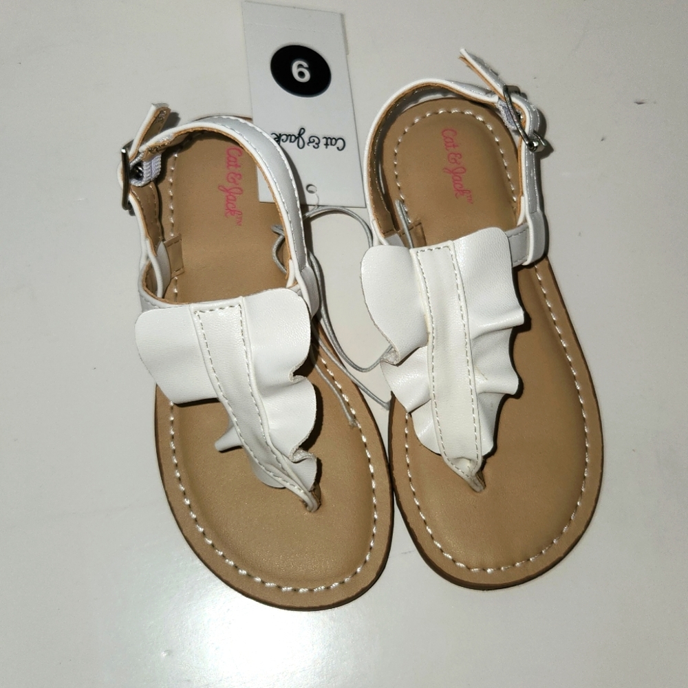 NWT White Cat & Jack sandals 9 Target